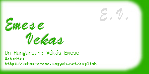 emese vekas business card